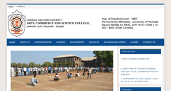 Desktop Screenshot of jawharcollege.in